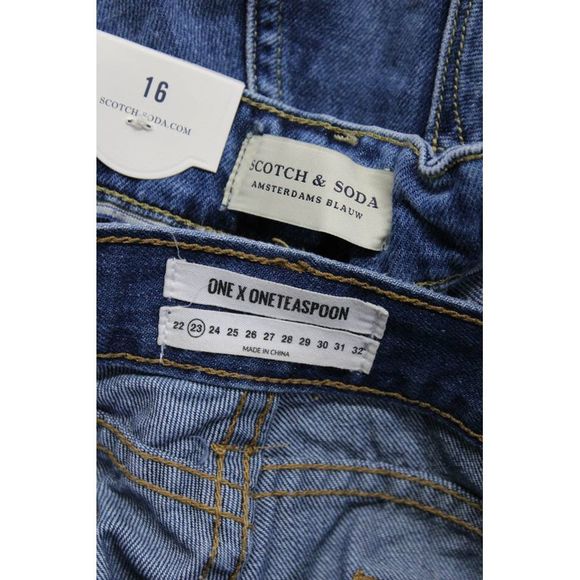 Scotch And Soda One x One Teaspoon Womens Blue Skinny Jeans Size 16 23 Lot 2 - Picture 3 of 5